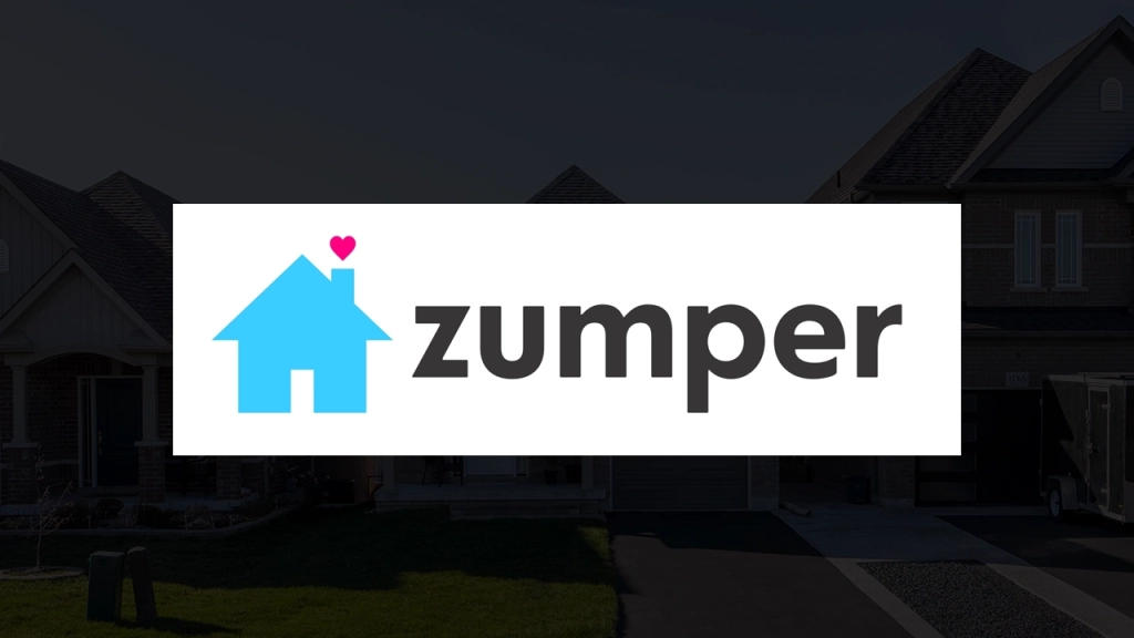 An image of the Zumper logo places on top of a darkened background.