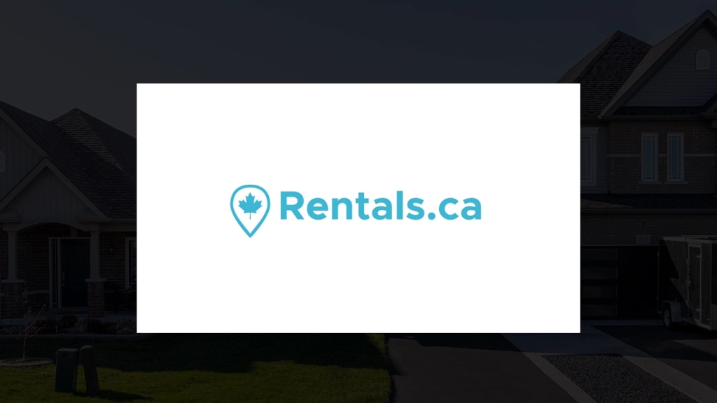An image of the Rentals.ca logo places on top of a darkened background.