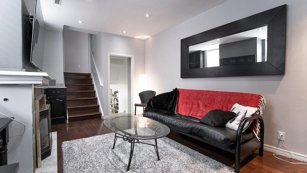 Image of a converted basement apartment.