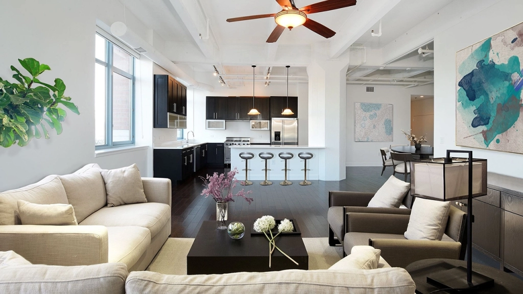 An interior image of a condo located in Liberty Village.