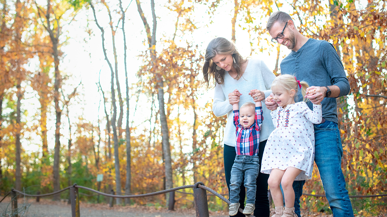 A family with two young kids looking to buy a home in October.
