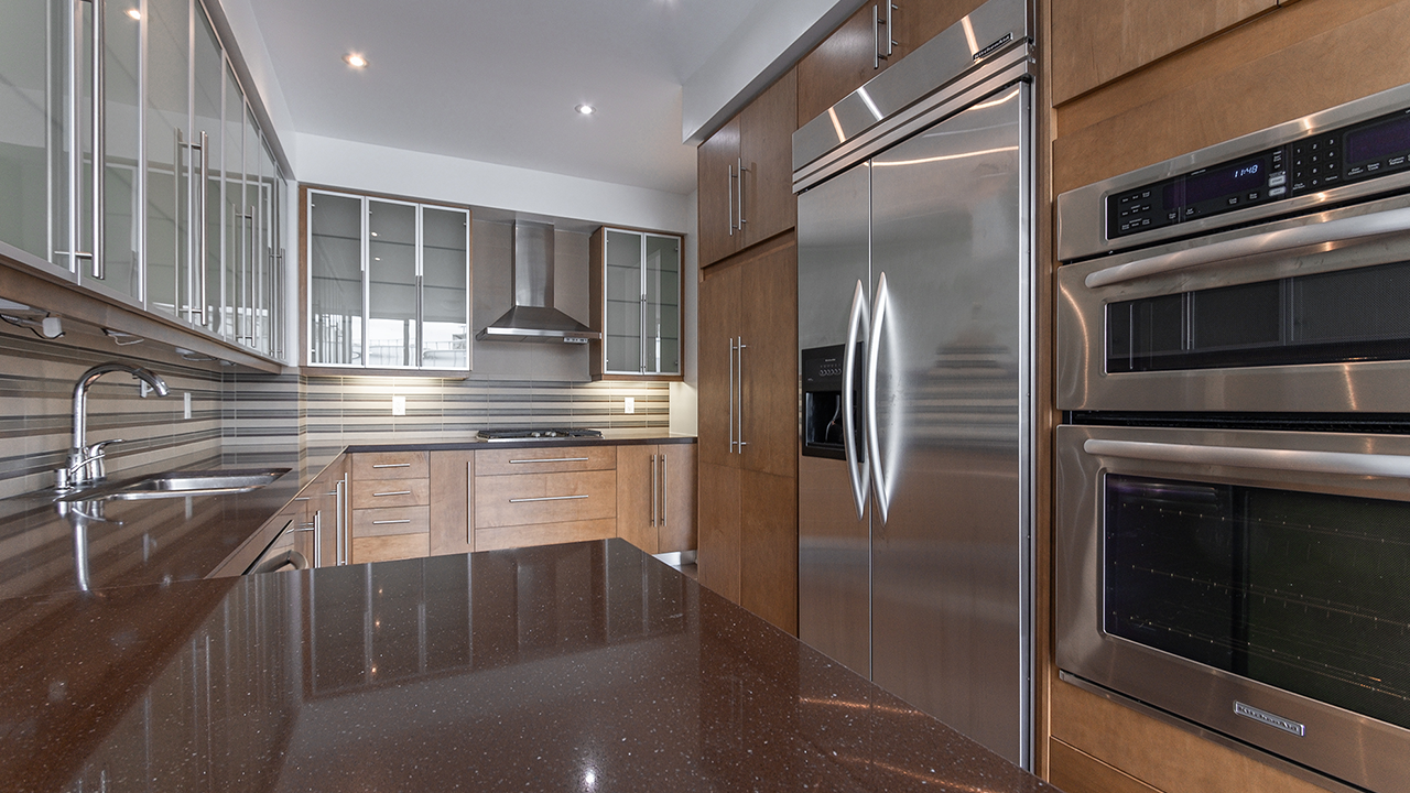 Interior image of a home's kitchen taken by Marco Pedri.