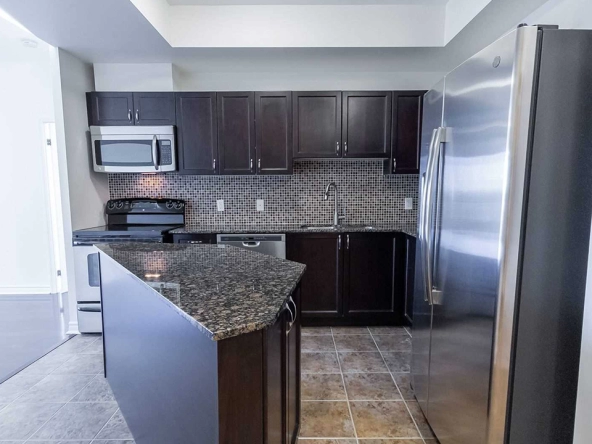 The kitchen of 3865 Lake Shore Blvd West #303 - For Lease in Etobicoke.