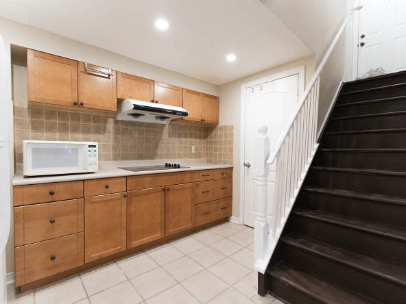 Kitchen of the basement apartment of 5467 Bimini Court located in Mississauga, Ontario, Canada