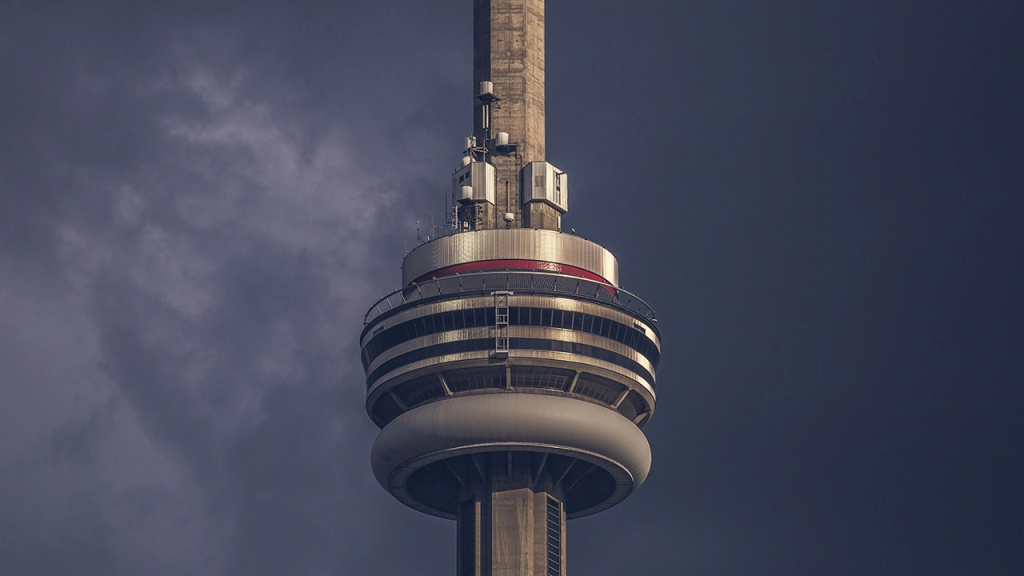 An image of the CN Tower located in Toronto, Ontario, Canada.