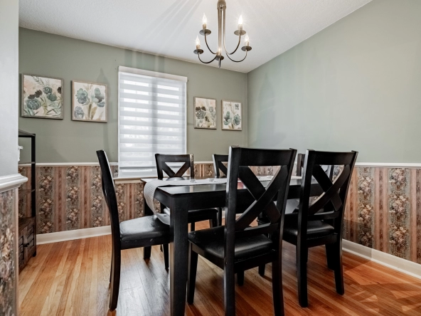 Dining room image of 1510 Applewood Road located in Applewood of Mississauga. Listed by Marco Pedri - Broker with Shoreline Realty Corp., Brokerage.