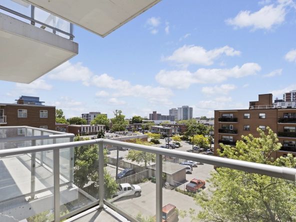 Balcony view of 8 Ann Street #308 located in Port Credit, Mississauga.