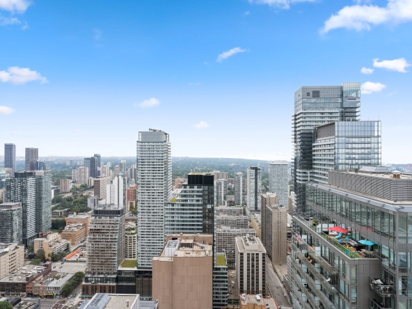 View at 832 Bay Street unit 4807 located in Toronto, Ontario, Canada.