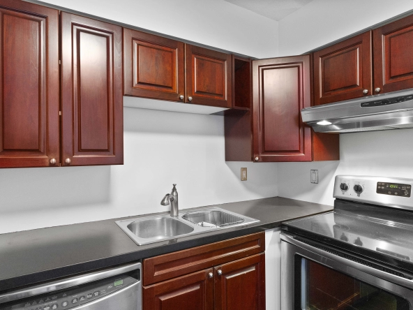 Kitchen located at 250 Queens Quay West unit 1208 - a Toronto condo for rent by real estate broker and Toronto rental agent Marco Pedri.