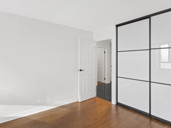 Primary bedroom closet and entrance located at 250 Queens Quay West unit 1208 - a Toronto condo for rent by real estate broker and Toronto rental agent Marco Pedri.