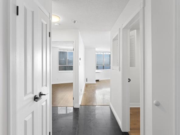 Foyer located at 250 Queens Quay West unit 1208 - a Toronto condo for rent by real estate broker and Toronto rental agent Marco Pedri.