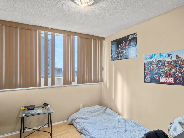 Second bedroom of 3695 Kaneff Crescent SPH11 located in Mississauga, Ontario, Canada - a condo listed for lease by Marco Pedri - Broker with Shoreline Realty Corp., Brokerage