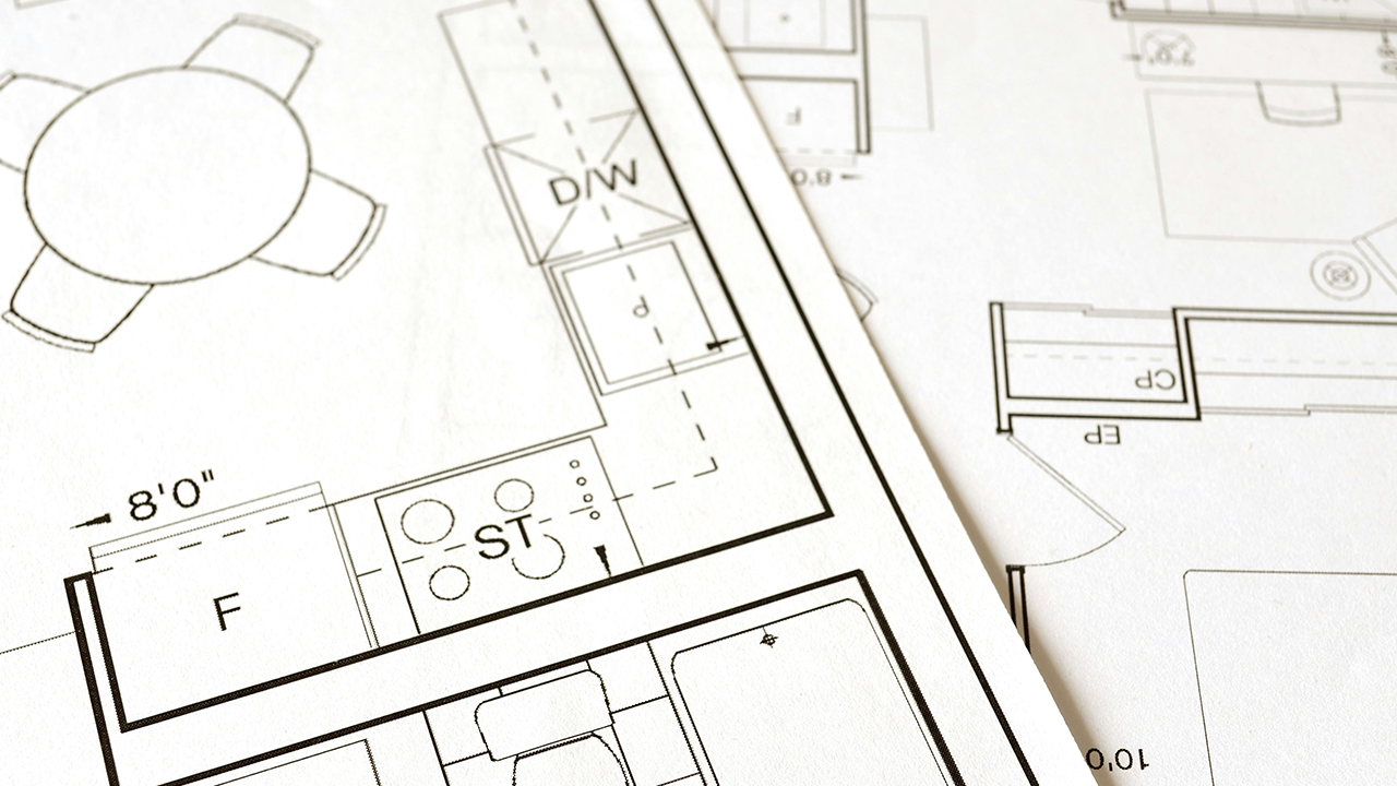 Blueprints of how a fourplex is made.