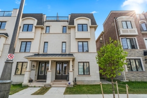 Exterior image of 3104 William Cutmore Bouelvard, a Mattamy Homes built home which is listed for lease by Oakville rental agent Marco Pedri.